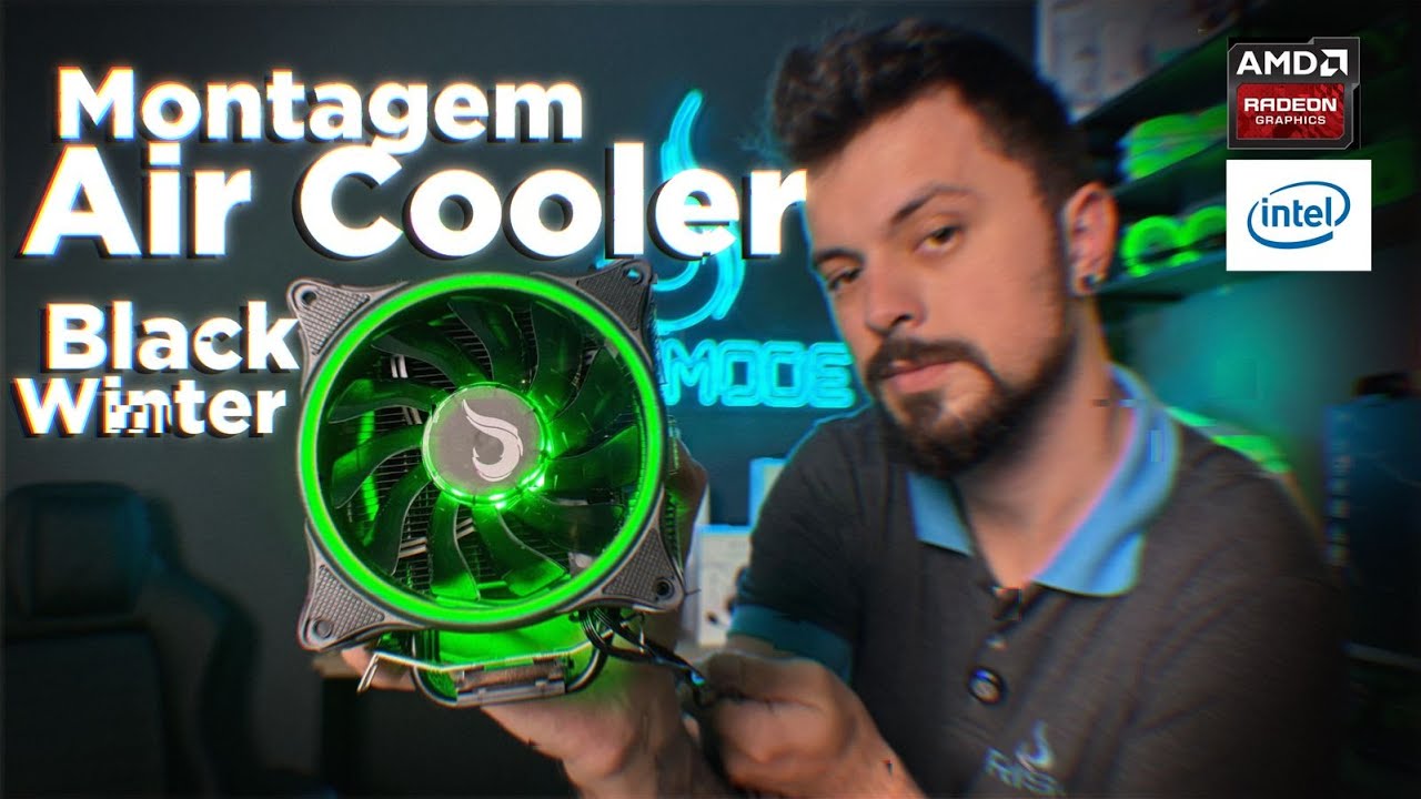 MONTAGEM AIR COOLER WINTER BLACK INTEL E AMD