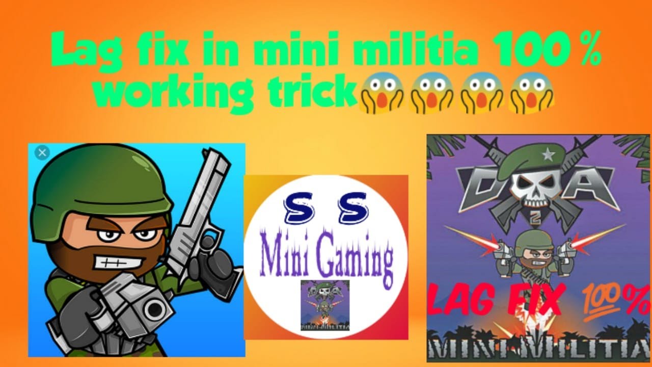 How to fix lagging problem in Mini militia || mini militia lag fix || 100%working trick😱😱😱