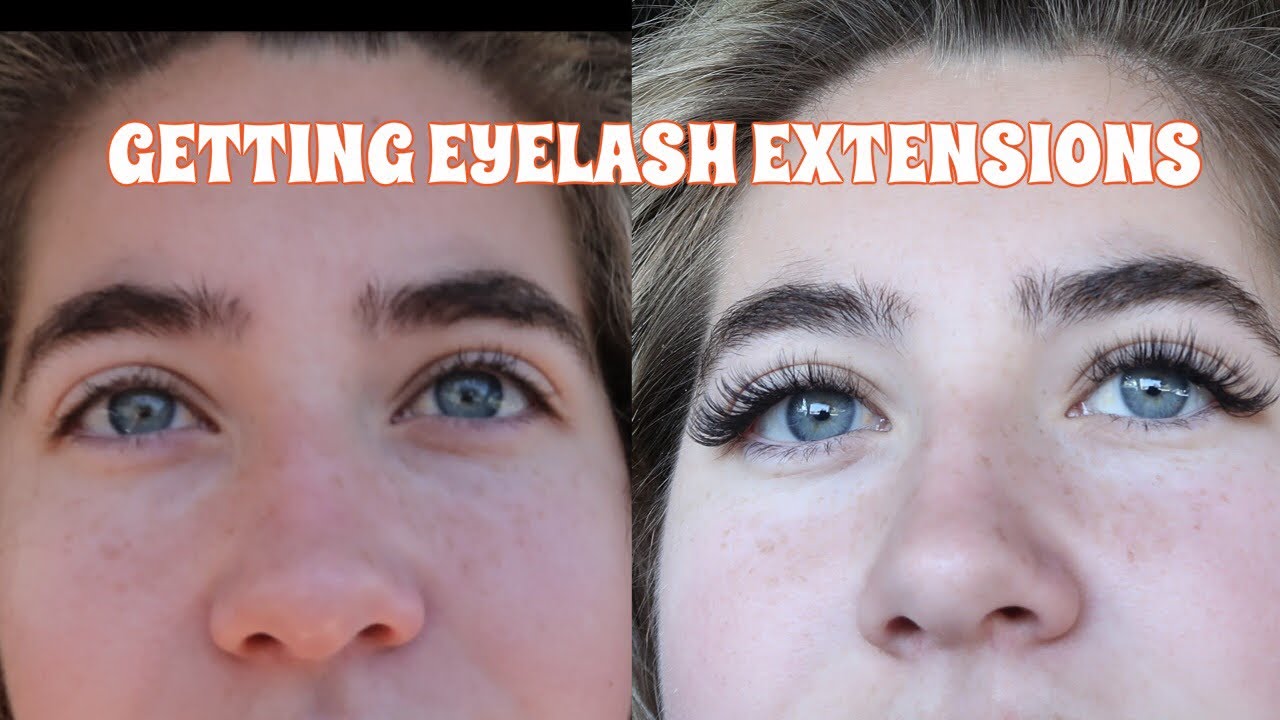 Getting eyelash extensions for my FIRST TIME - YouTube