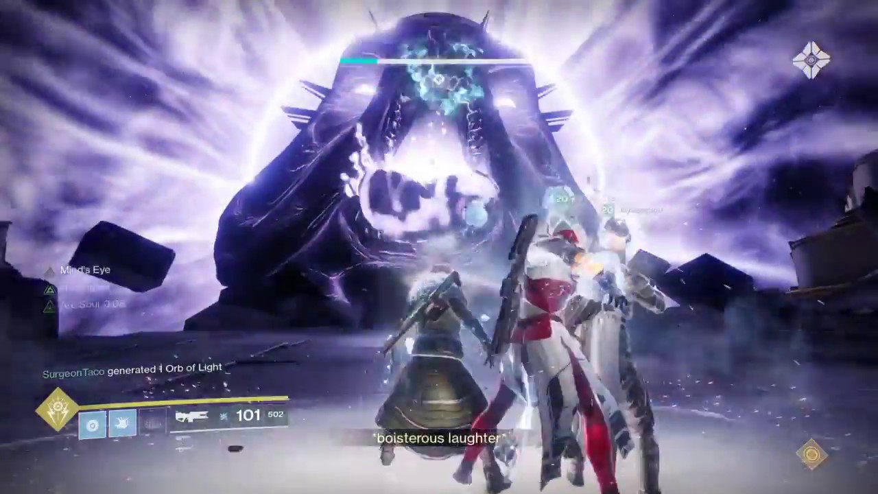 Destiny 2- Leviathan Raid: Throne Room Calus Boss Fight Encounter (Mind's Eye, Right Side Role)