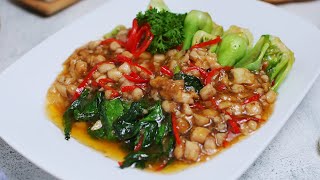 SAHUR MENU IDEAS - HOW TO MAKE CAH BOK CHOY WITH FISH