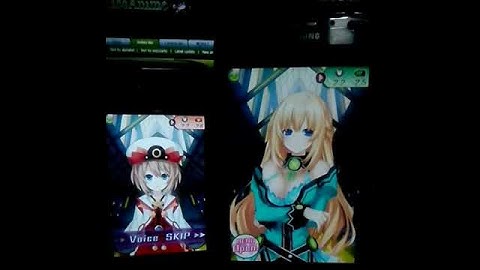 Blanc & Vert in Hyperdimension Neptunia app (jp)