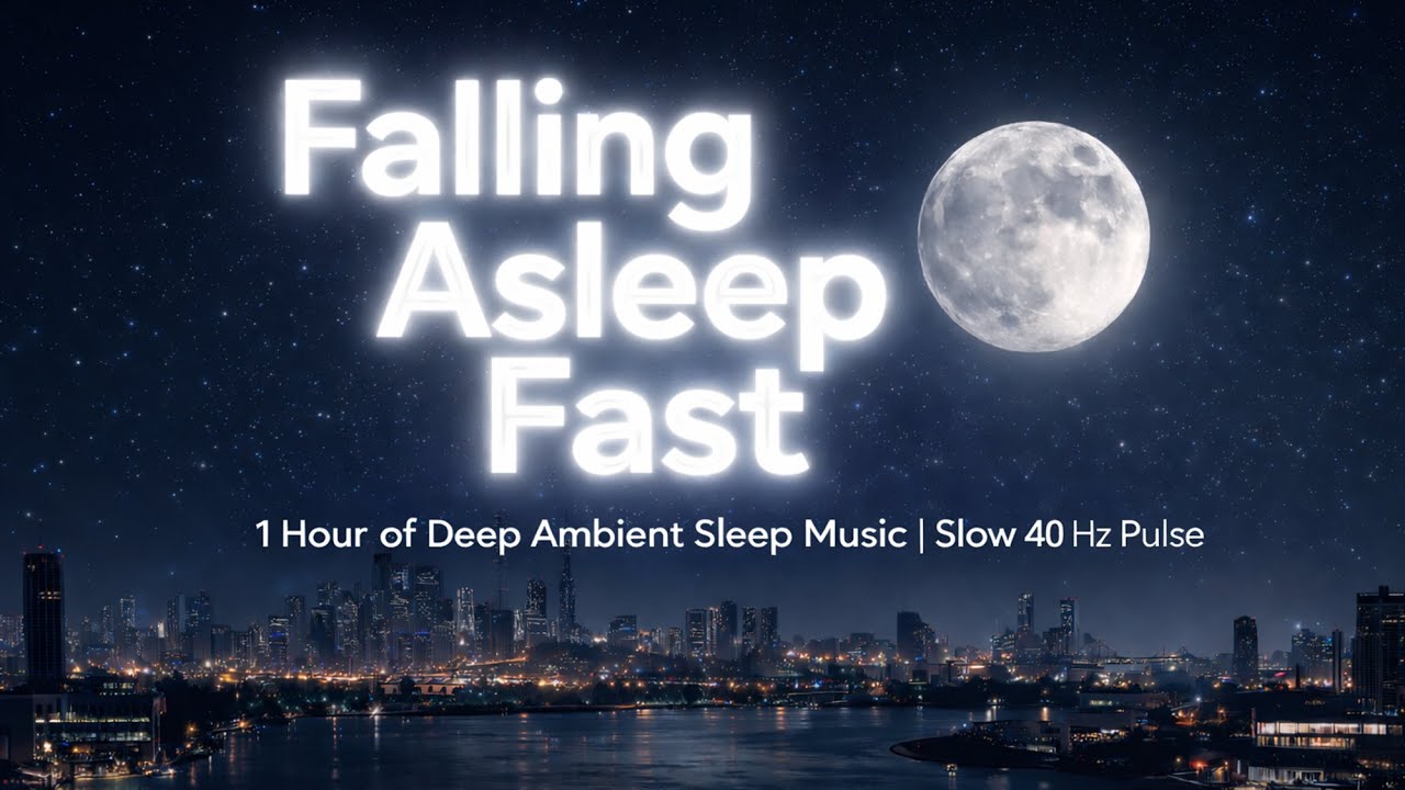 Falling Asleep Fast . 1 Hour of Deep Ambient Sleep Music | Slow 40 Hz Pulse