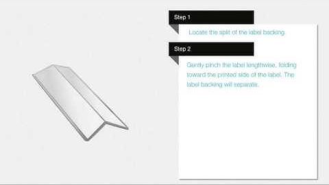 XTL Labels - Removing Label Backing