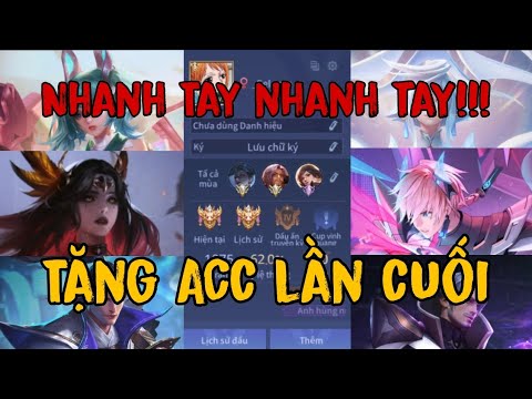 Tặng Acc Liên Quân Đổi Được Mật Khẩu – Ryoma, Natalya, Violet, Florentino, Laville | Trùm Tặng Acc