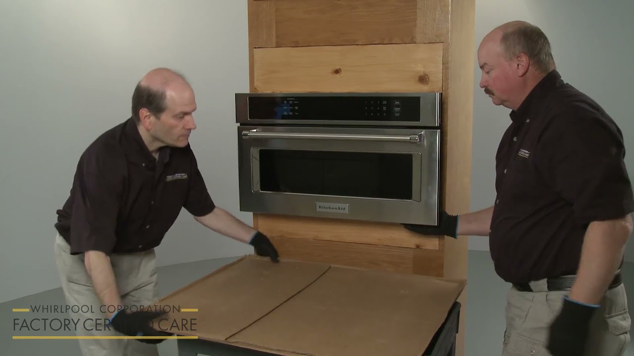 installing kitchenaid over the range microwave