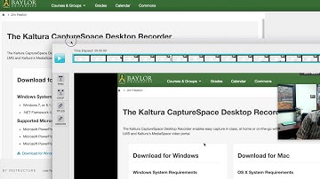 Kaltura My Media Tutorial in Canvas