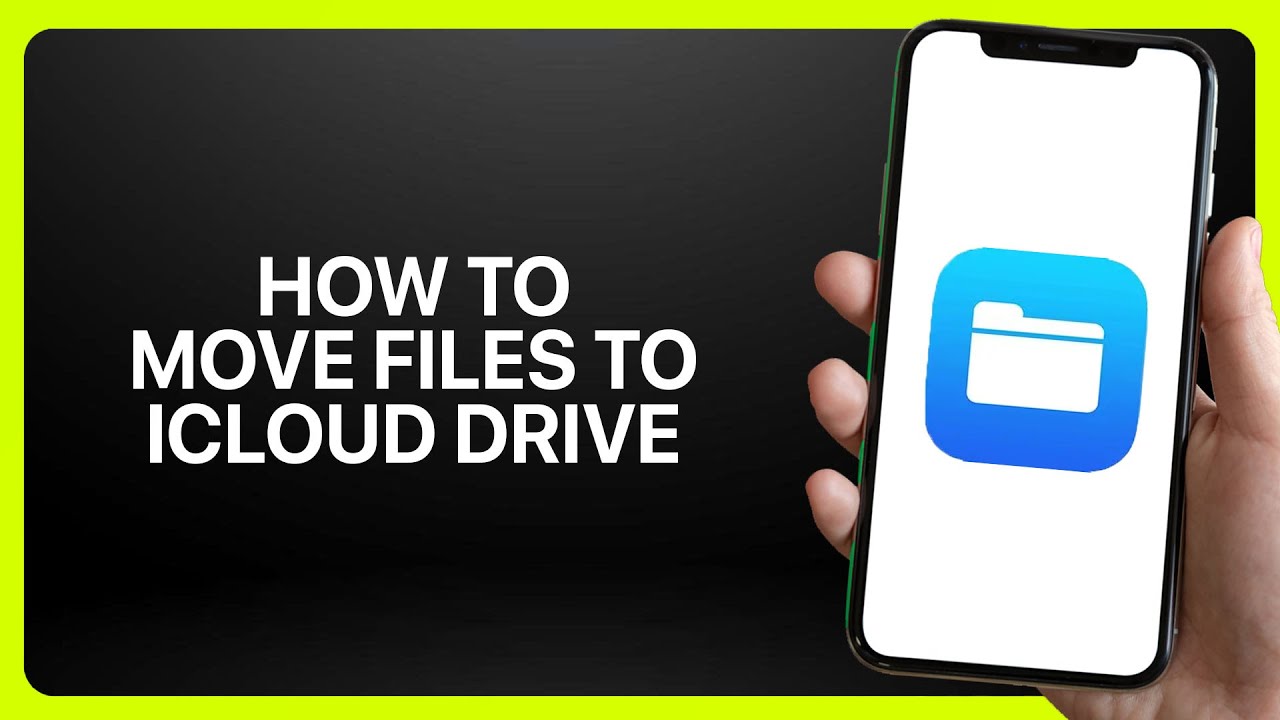 How To Move Files To iCloud Drive In Files App ! Tutorial - YouTube