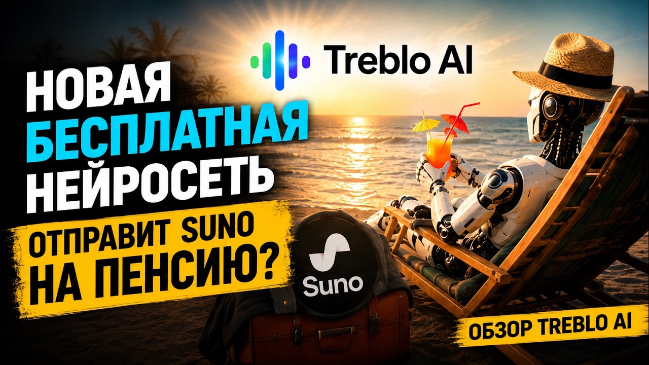 Новая БЕСПЛАТНАЯ нейросеть отправит Suno на пенсию? Обзор Treblo AI