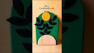 Simple Boho Wall Hanging Ideas 💡 Budget DIY Cardboard Art#diy#viral #shorts #cardboardcraft #recycle