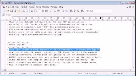 Beginner PHP Tutorial   7   The php ini File