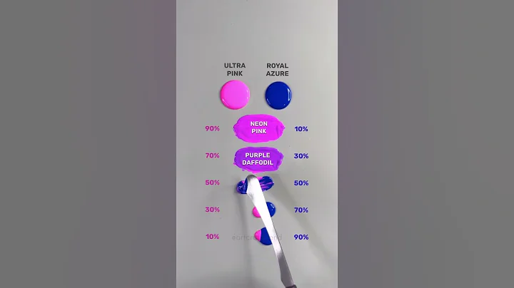 Shades of Pink and Blue Color Mixing! 🎨 #colors #asmrart #mixedcolors #oddlysatisfying