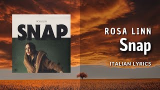 Rosa Linn - Snap | Italian Lyrics Resimi