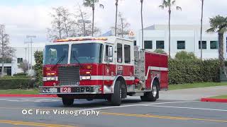 OCFA Engine 28 responding