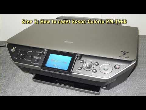 video Reset Epson Colorio PM T960 Waste Ink Pad Counter