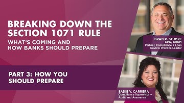 Breaking Down the Section 1071 Rule - How Should You Prepare (Part 3)