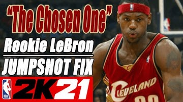 Rookie Lebron James Jumpshot Fix NBA2K21 with Side-by-Side Comparison