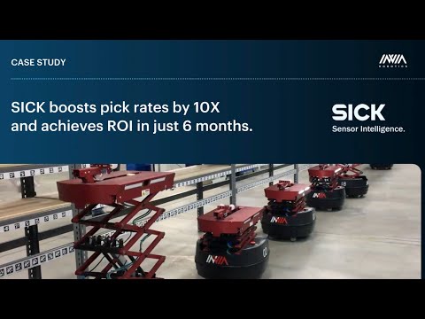 How SICK Achieved 10X Pick Rates with inVia’s Robotic Warehouse Automation | Case Study thumbnail
