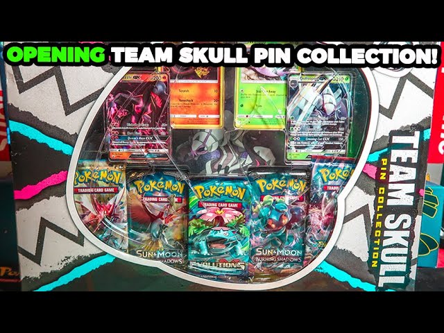 5º Pokémon TCG - Unbox Team Skull Pin Collection 