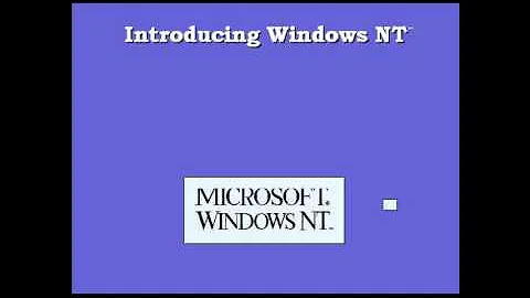 Microsoft Windows NT Version 3.1 (1993) - Introducing Windows NT Frozen