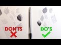 DO'S AND DON'TS |  CROSSHATCHING WITH A BALLPOINT PEN - DeMoose Art