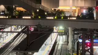 【終電間際の新宿駅に砂利を載せた列車が！】工9944D〜工9821D GV E197系クンTS-02編成　小田原砕石工臨　山手貨物線　新宿駅に到着！