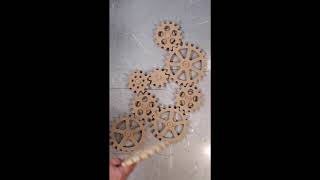 Kinetic Gears with Magnetic Backing