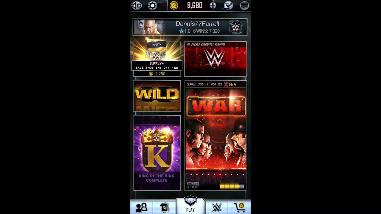 Season 4 of WWE SuperCard Monster Pack open