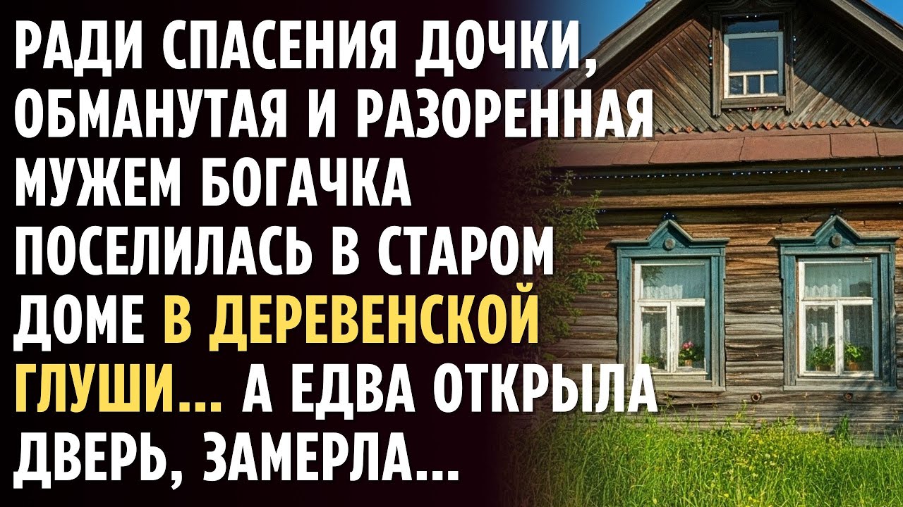 Ради ДОЧКИ, разоренная мужем БОГАЧКА поселилась в старом доме в деревенской глуши… А едва открыла...