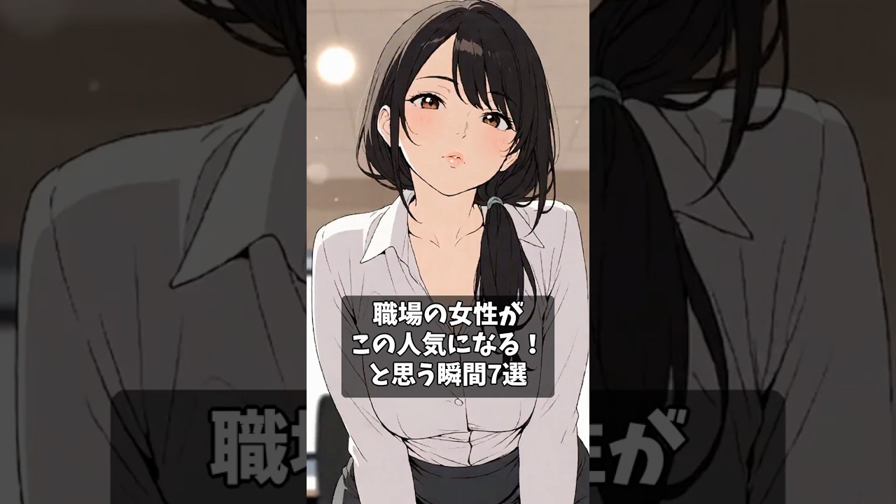【禁断】職場の女性が「この人気になる!」と思う瞬間7選 #恋愛心理学
