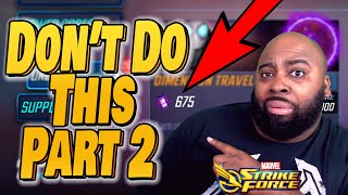 Top 5 Beginner Mistakes UPDATED - Marvel Strike Force - MSF screenshot 5
