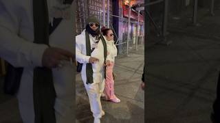 Max B outside with his wife after coming home #nyc #maxb #cokeboys #harlem