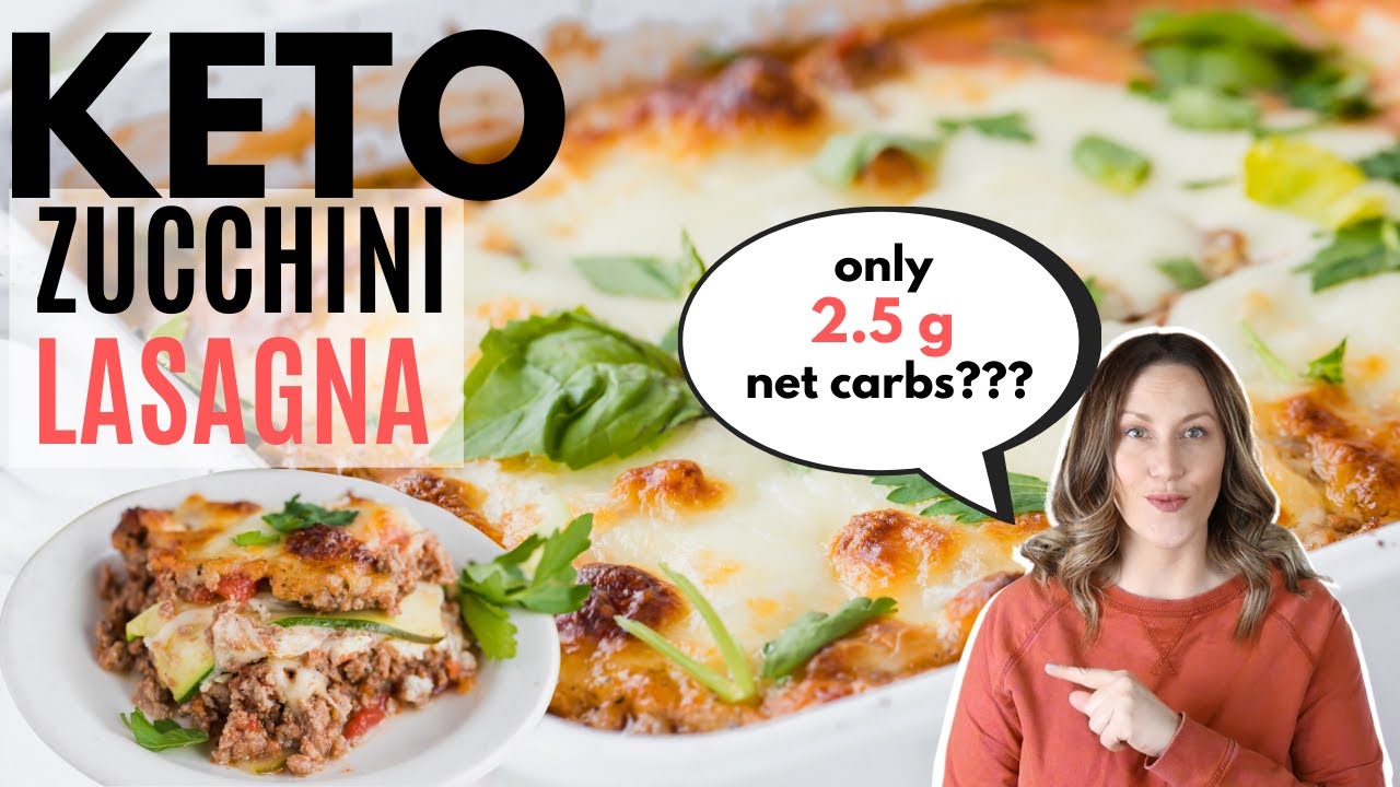 NOT WATERY Keto Zucchini Lasagna Recipe YouTube