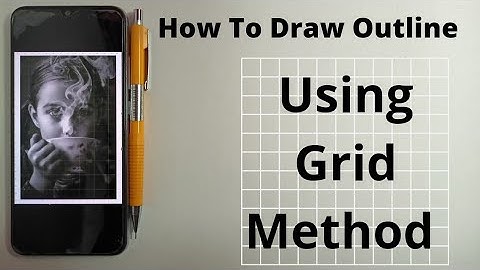 How to Draw Outline Using Grid Method A to Z About Grid Method 😃