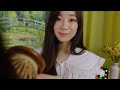 Soothing hair brushing  scalp massage asmr