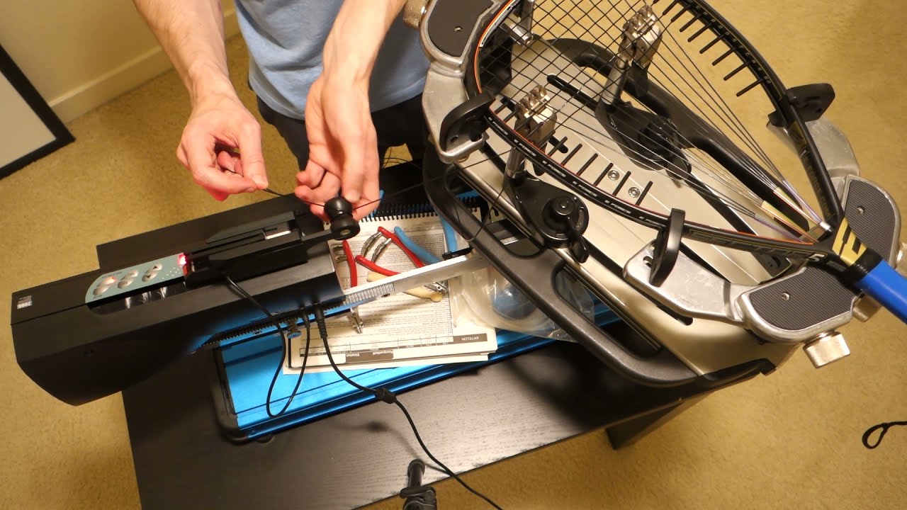 How To String A Badminton Racket Using An Automatic Stringing