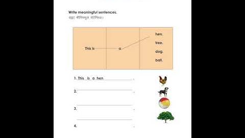 Class 2 English Worksheet 27 Part 1