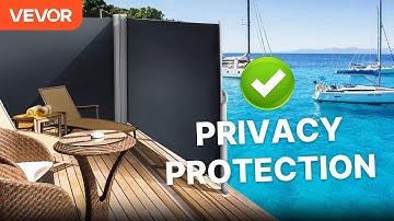 VEVOR Retractable Side Awning | for Privacy, Garden, Outdoor, Patio and Terrace