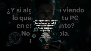 Tu PC puede estar siendo espiada ahora mismo. Verifica esto 🔒