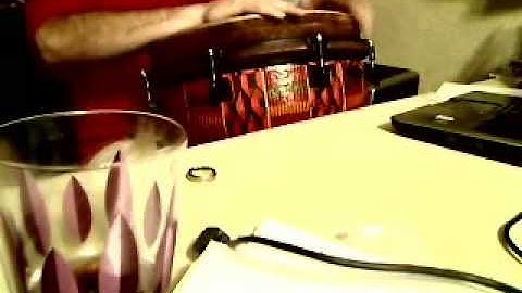First freestyle test of the new djembe.