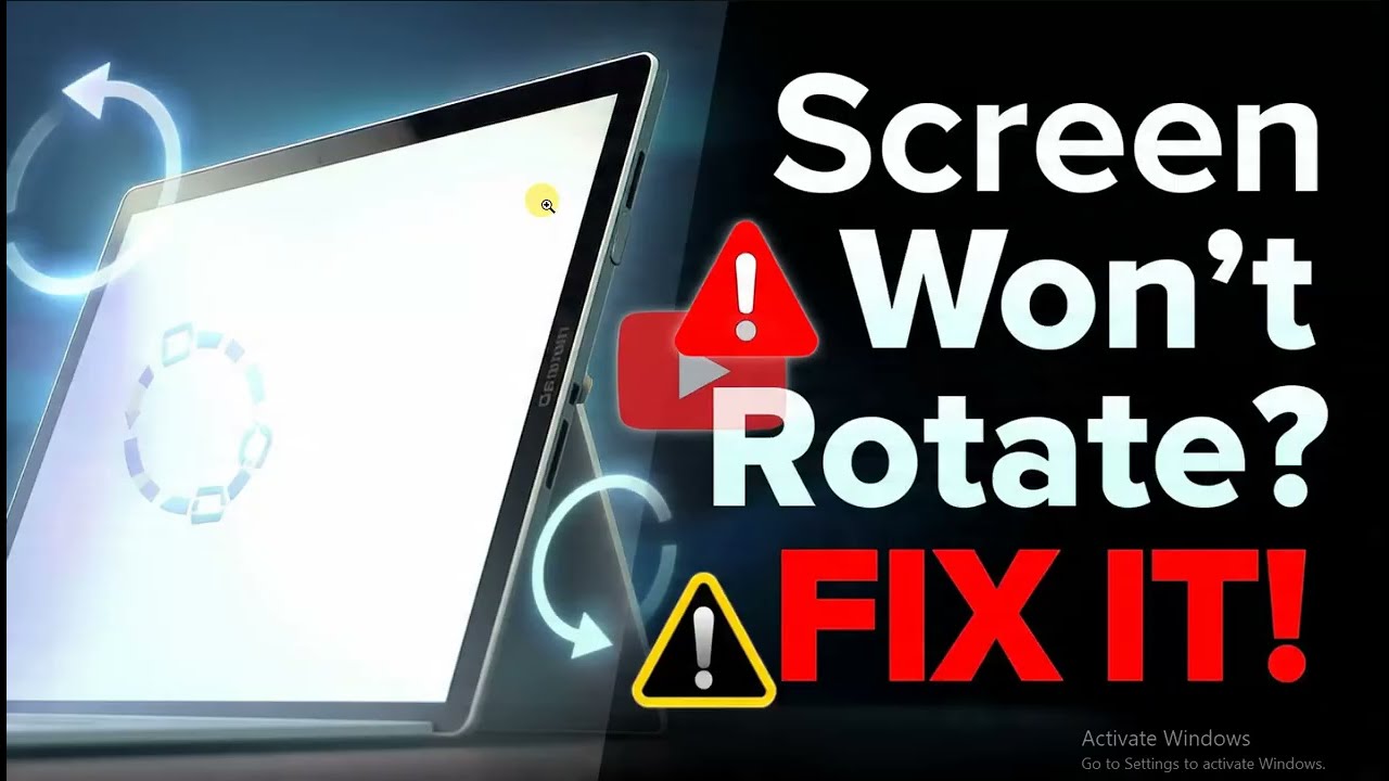 How to Fix Microsoft Surface Device Screen Not Rotating