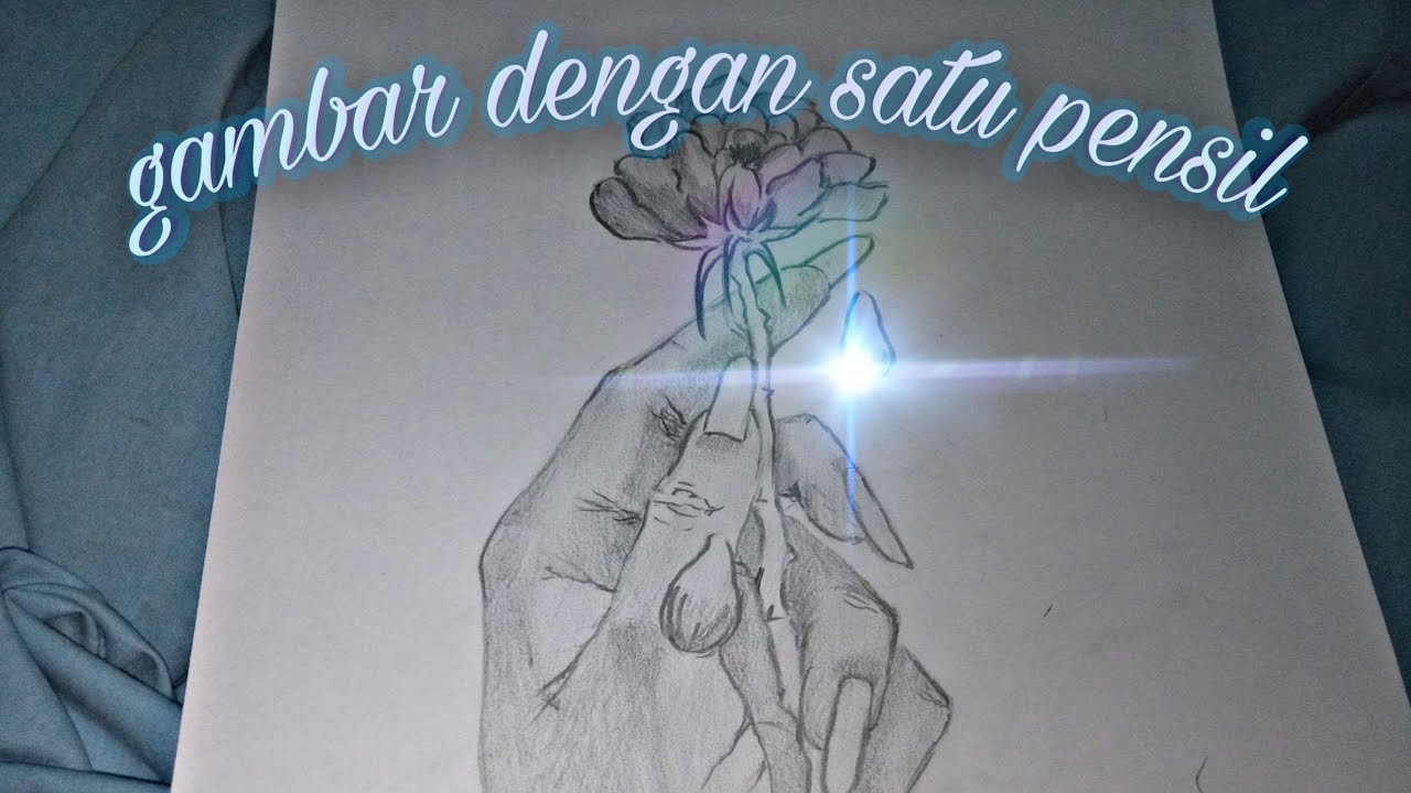 GAMBAR DENGAN SATU PENSIL simple by ahida YouTube