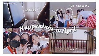 F2F classes 📚 [ studying ] ☕ busy month | jhs vlog