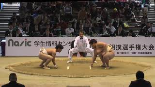 20131103 インカレ相撲 Bクラス団体三回戦 1 関学ー専修