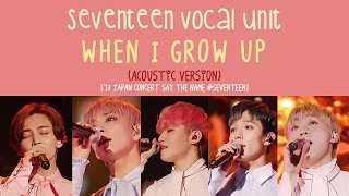 Vignette de la vidéo "[ENG/HAN/ROM] SEVENTEEN Vocal Team - When I Grow Up (어른이 되면) [Acoustic ver.]"