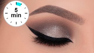 5 MINUTE Silver Smokey Eye Tutorial | $3, palette