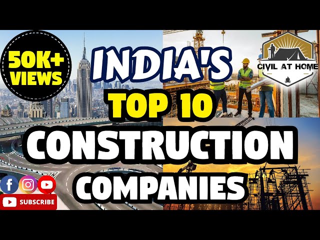 Top 10 Construction Companies in INDIA for Civil Engineers!! Must