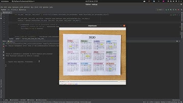 Calendar digitizer - Digital Image Processing