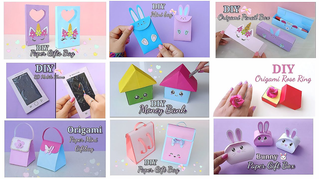 11 Easy Craft Ideas  School Craft Idea/ Diy Craft/ School Hacks/ Origami  Craft/Paper Mini Gift Idea - video Dailymotion