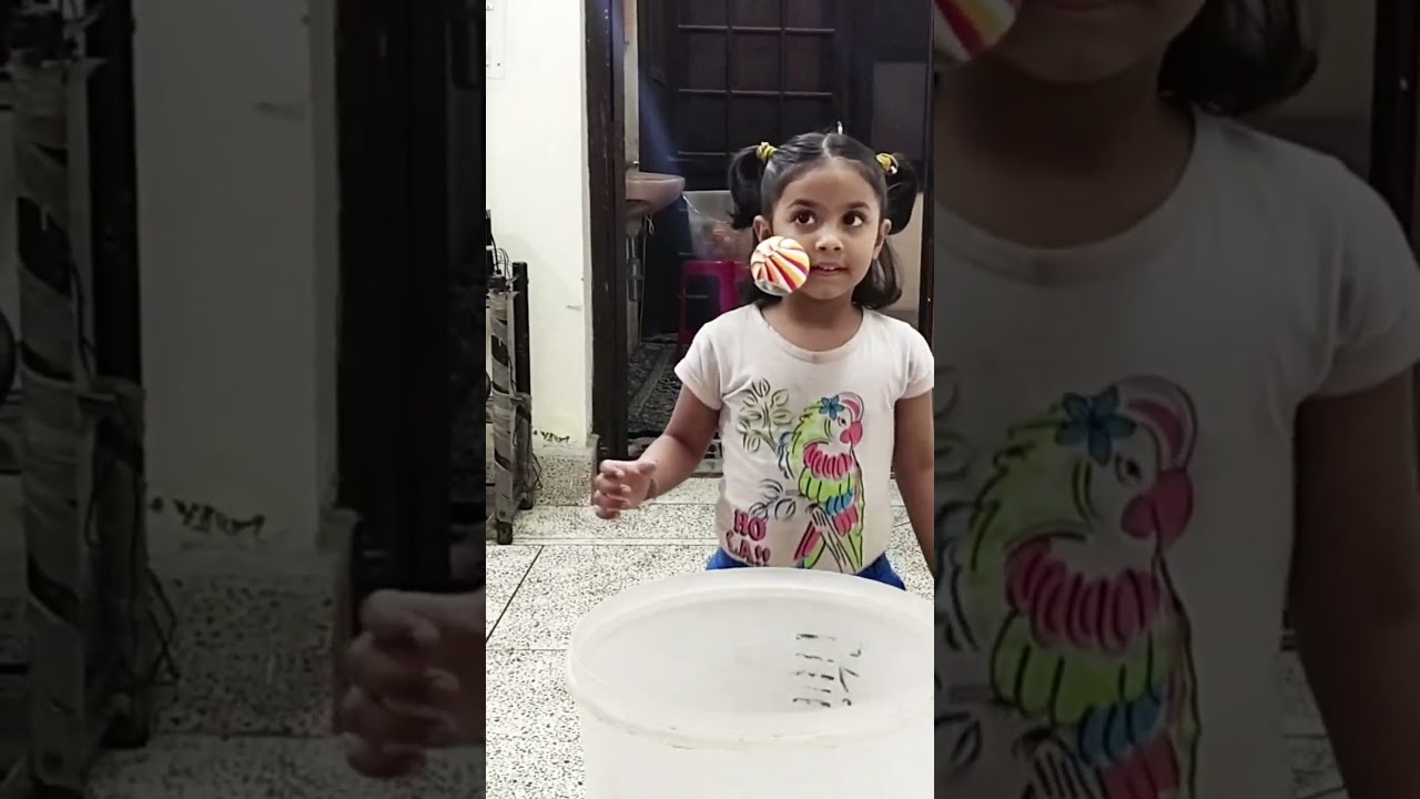 Sibling Spoon Ball Challenge 😂 Fun Family Game!